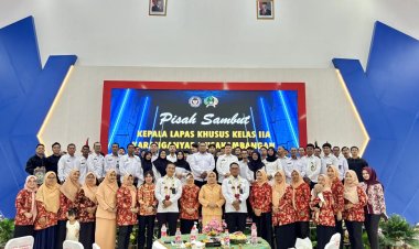 Pelantikan dan Sertijab Kepala Lapas Kelas IIA Karanganyar Nusakambangan, Riko Purnama Candra Resmi Serahkan Tongkat Estafet kepada Wahyudi